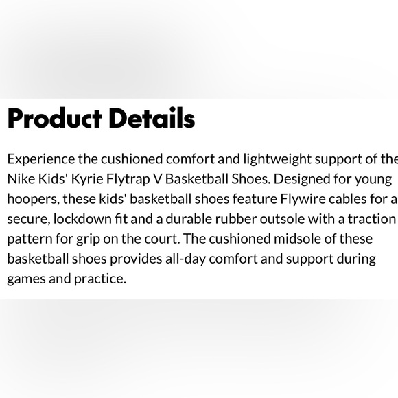 Nike Kids Kyrie Flytrap V Gray White Basketball Shoes Sneakers Footwear Woman 8 - Picture 15 of 16